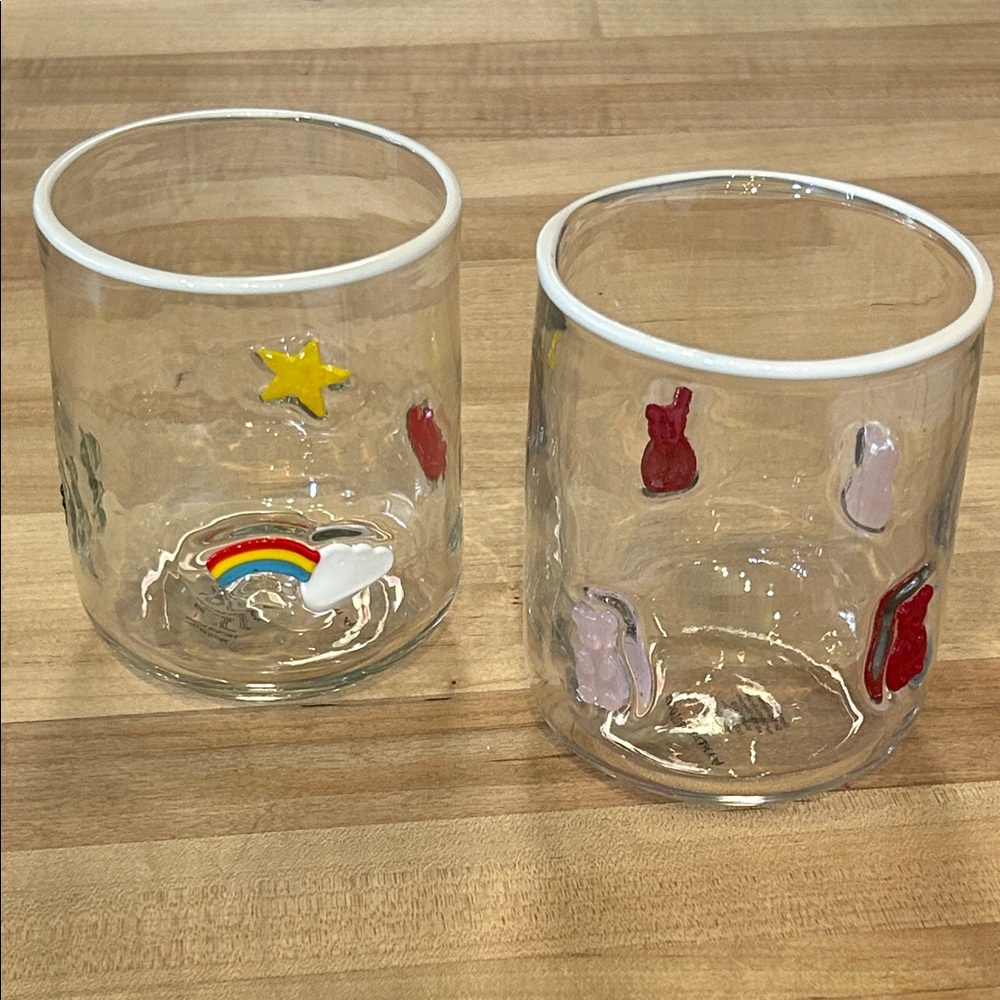 Anthropologie icon juice glasses